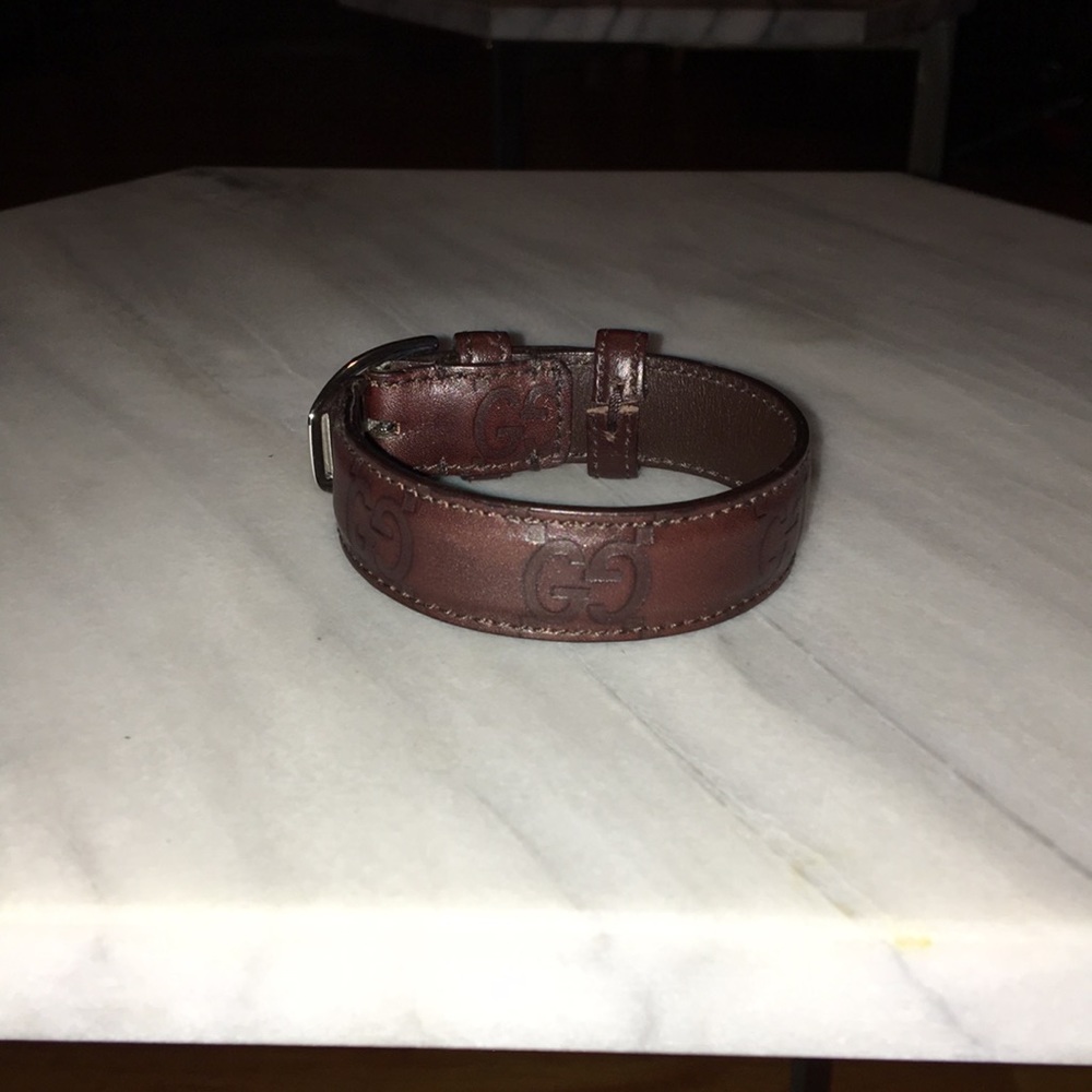 Gucci leather bracelet